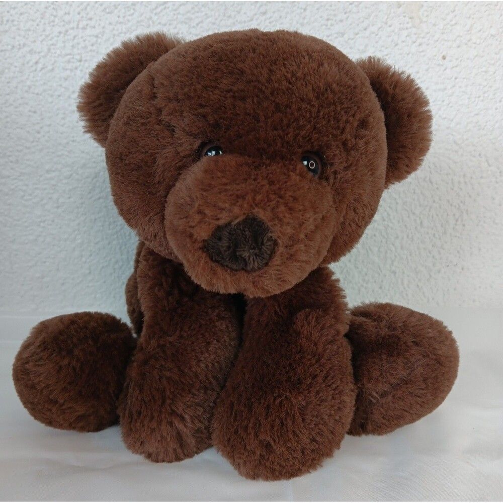 Aurora Kamden Bear Plush Chocolate Silky Soft Fur Snuggly Stuffed Animal